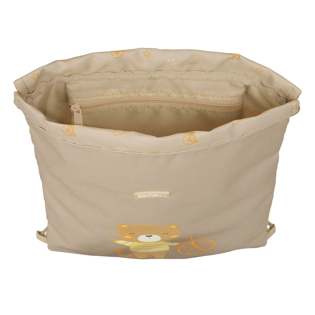 Safta Rucksack mit Strings Osito Beige – Produktansicht 3