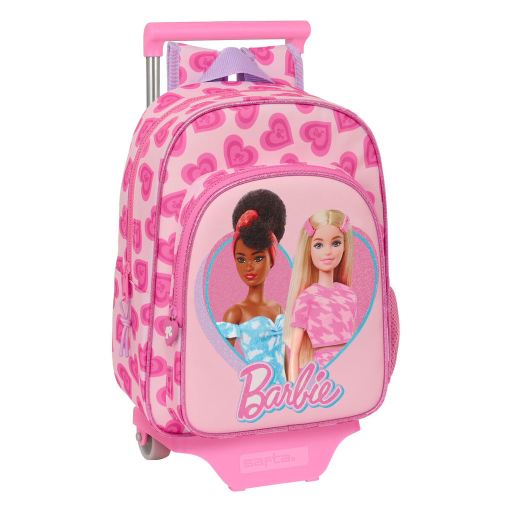 Barbie Schulrucksack mit Rollen Love Rosa – Polyurethane – Produktansicht 1