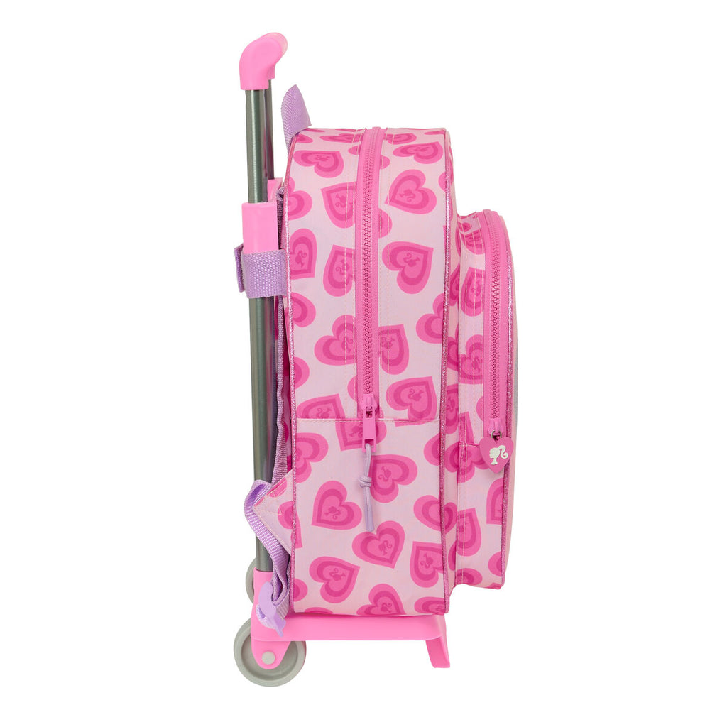 Barbie Schulrucksack mit Rollen Love Rosa – Polyurethane – Produktansicht 3