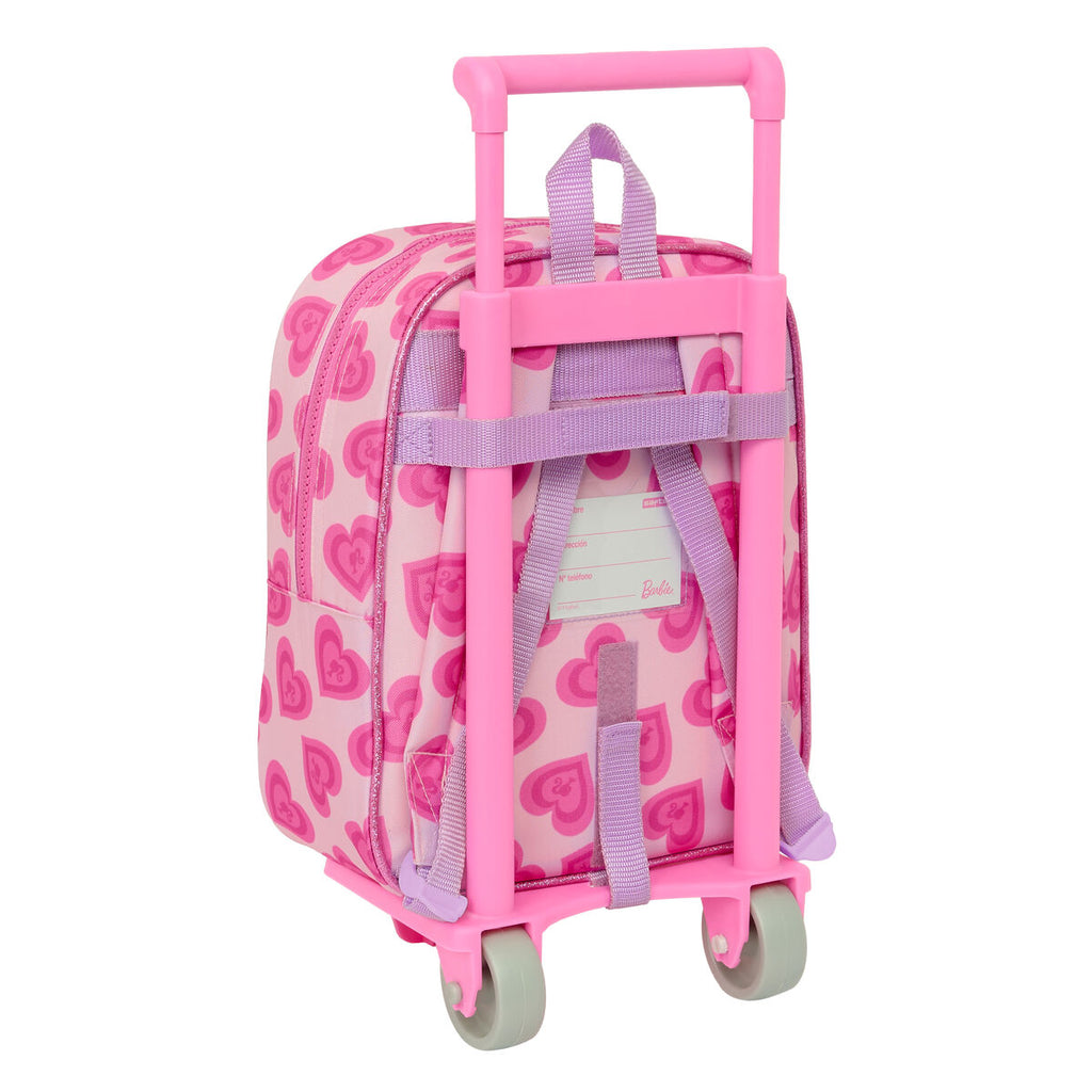 Barbie Schulrucksack mit Rollen Love Rosa – Ansicht 2