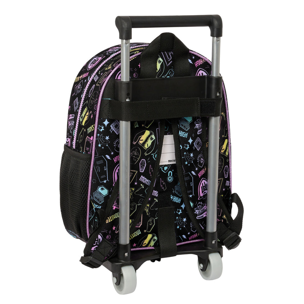Monster High Schulrucksack mit Rollen Schwarz – Ansicht 2