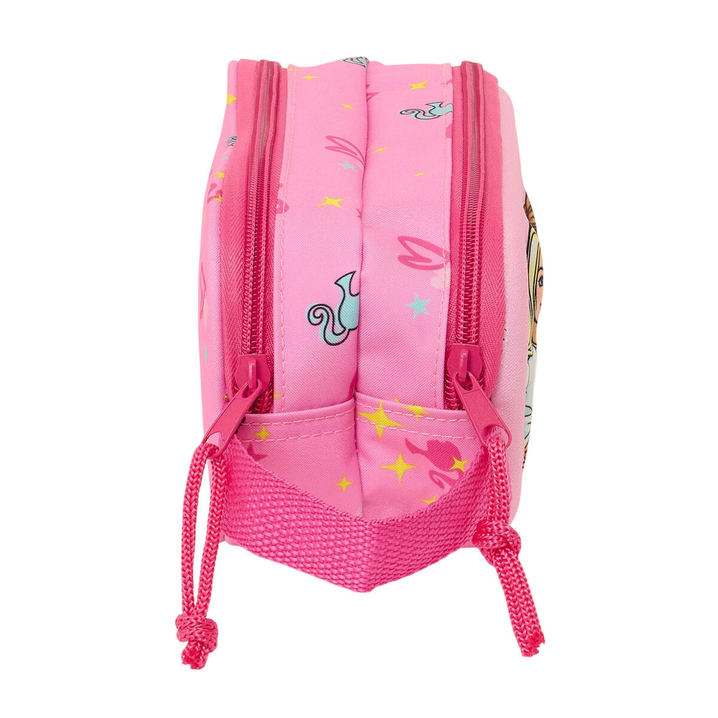 Barbie Doppel-Federmäppchen Rosa Fuchsia 3D – Produktansicht 2