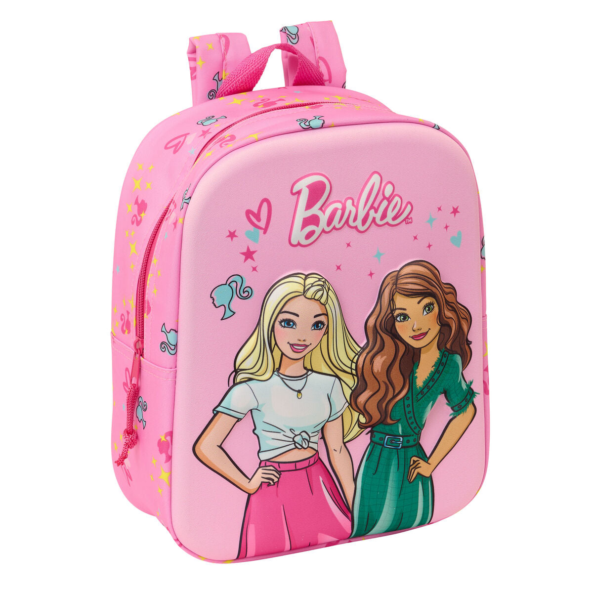 Barbie Schultasche Rosa Fuchsia 3D – Produktansicht 1