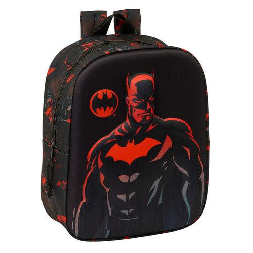 Batman Schultasche Schwarz 3D