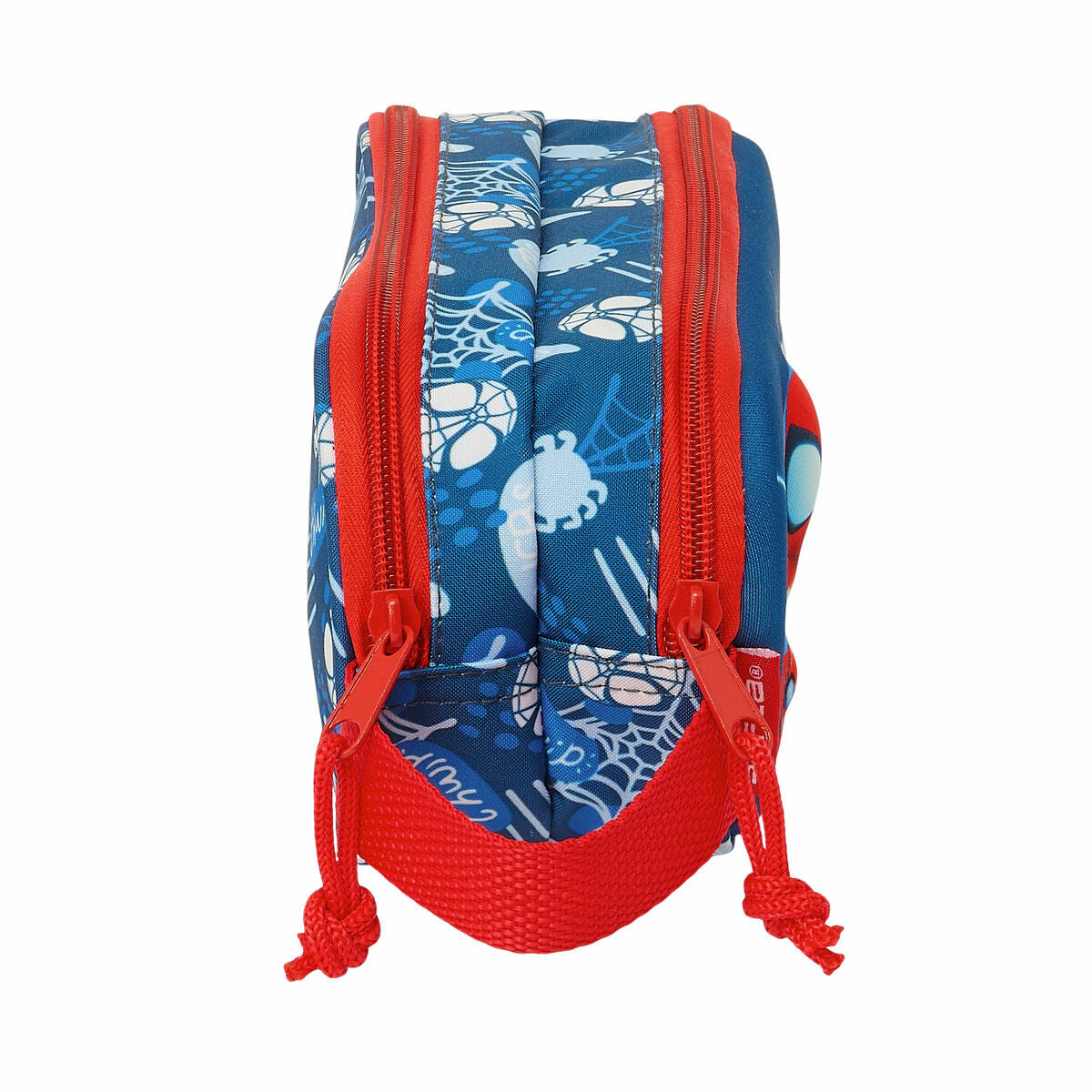 Spider-Man Doppel-Federmäppchen Rot Navy Blau 3D – Ansicht 3