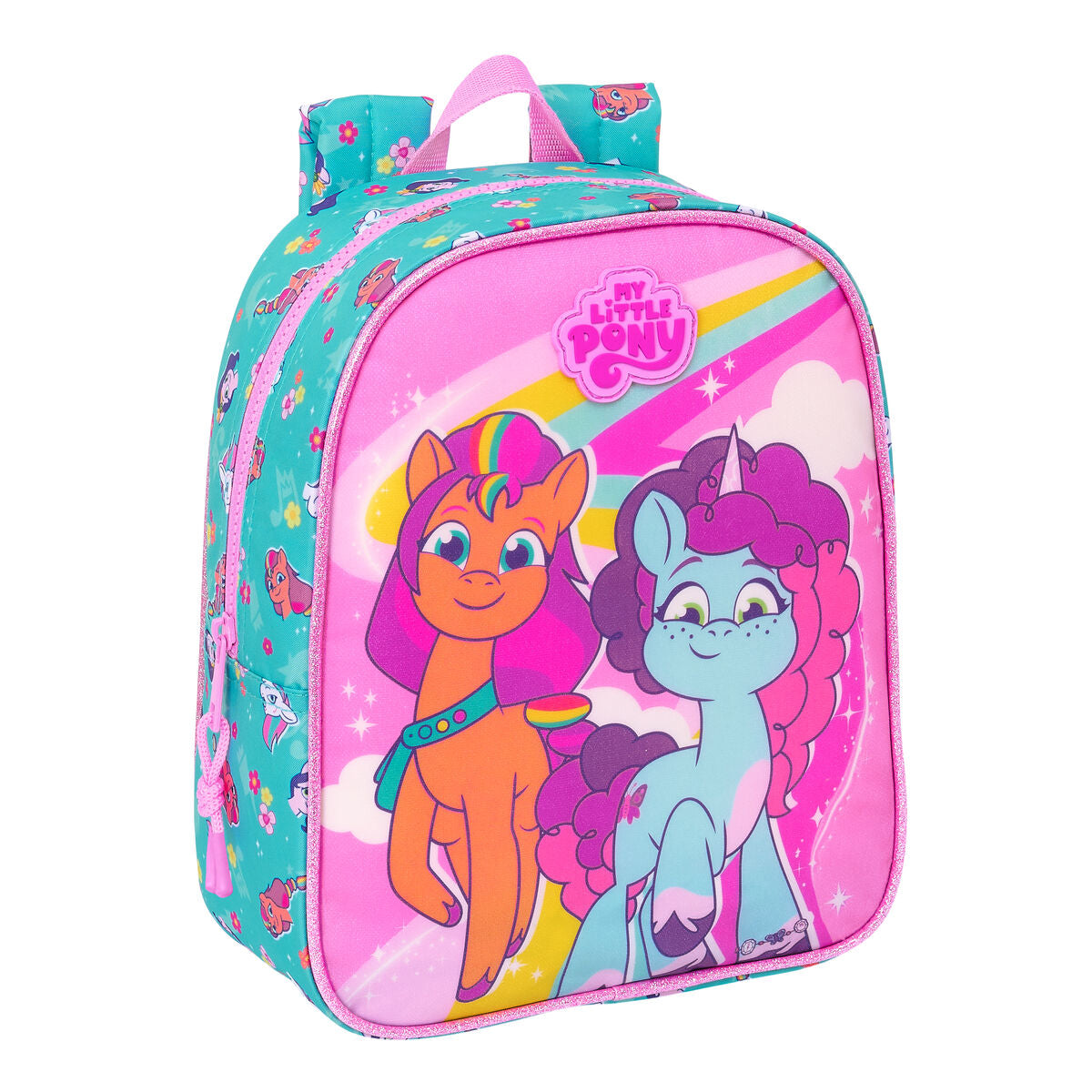 School Bag My Little Pony Magic Rosa Turquoise 22 x 27 x 10 cm – Produktbild 1