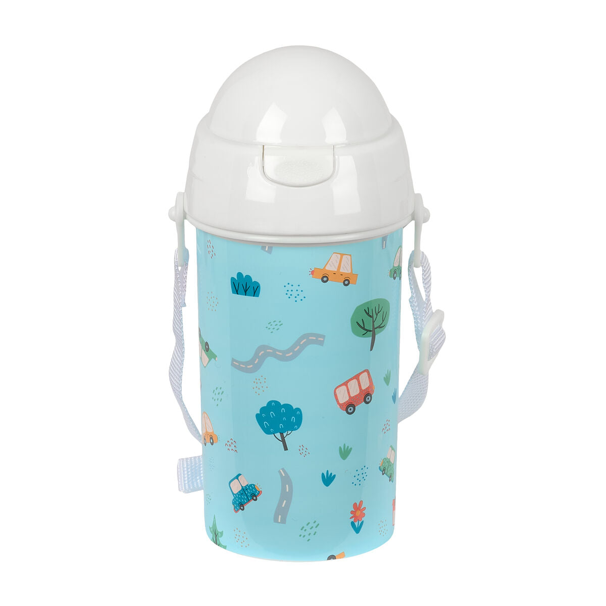 Safta Trinkflasche Coches Blau PVC 500 ml – Produktansicht 1