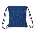 Benetton Rucksack mit Strings Damero Dunkelblau – Produktansicht 2
