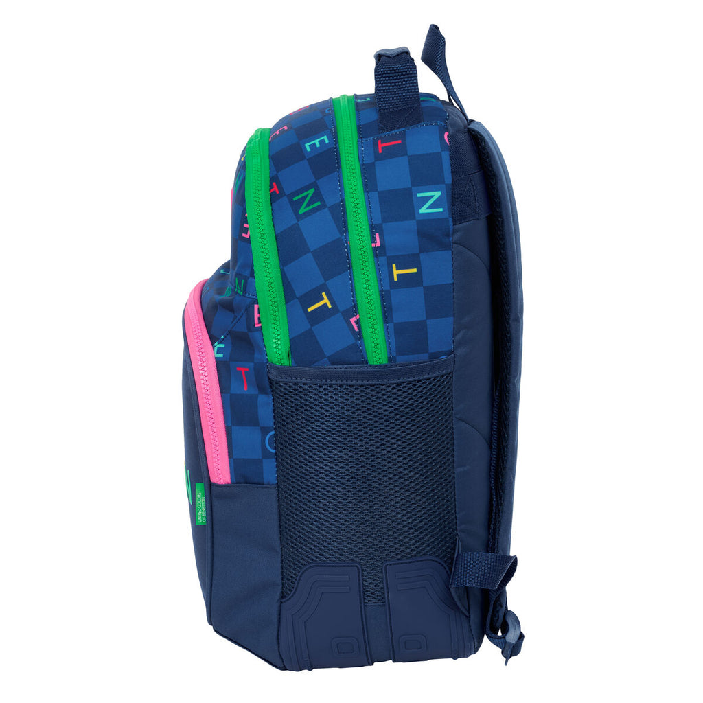 Benetton Schultasche Damero Dunkelblau – Produktansicht 2