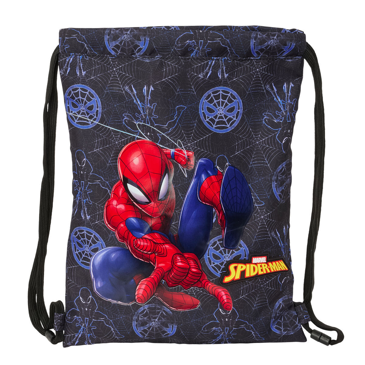 Spider-Man Rucksack mit Strings Attack Schwarz – Produktansicht 1