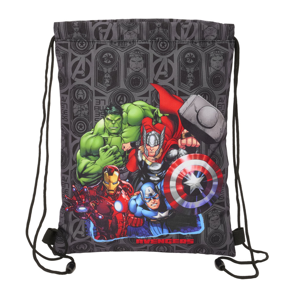 The Avengers Rucksack mit Strings Vendetta Schwarz – Produktansicht 1