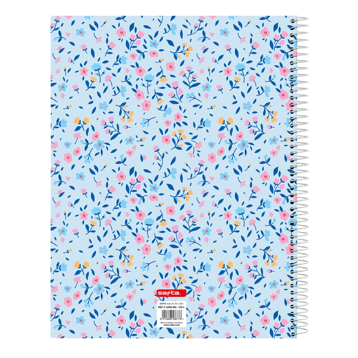 Vicky Martín Berrocal Notizbuch Paraíso Blau Rosa A4 120 Sheets – Produktansicht 2