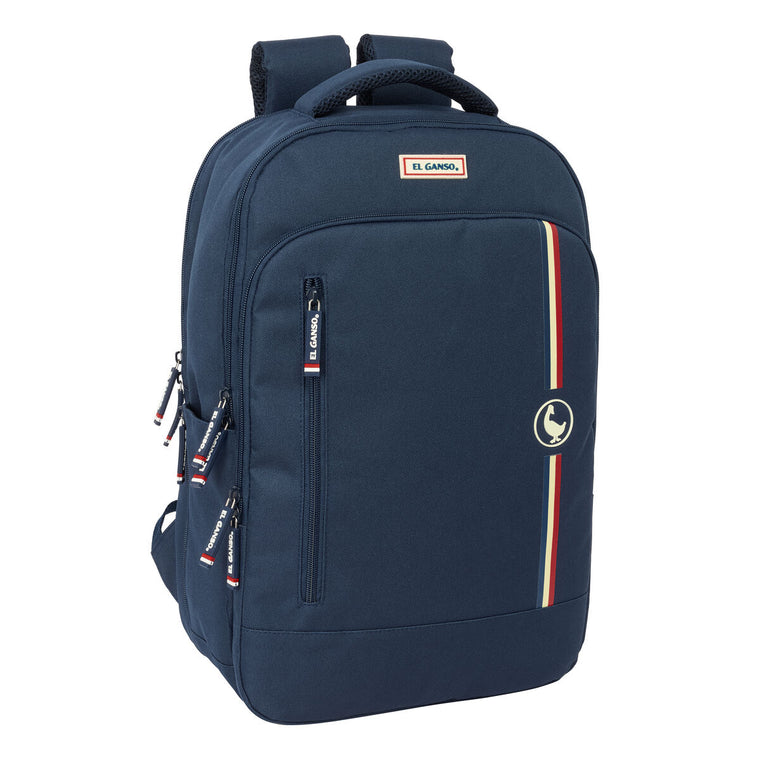 Rucksack für Notebook & Tablet mit USB Ausgang El Ganso Eclipse Dunkelblau
