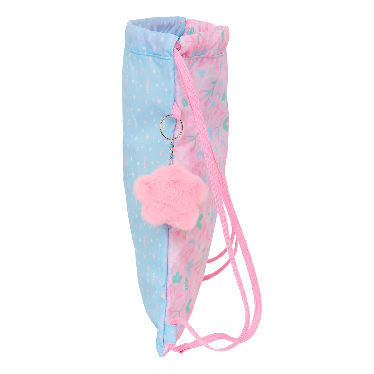 BlackFit8 Rucksack mit Strings Smile Blau Rosa – Produktansicht 4