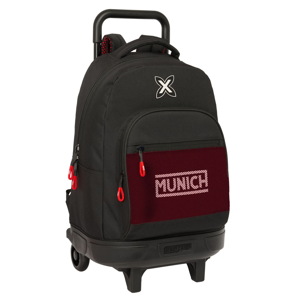 Munich Schulrucksack mit Rollen Vulcan Schwarz – Produktansicht 1