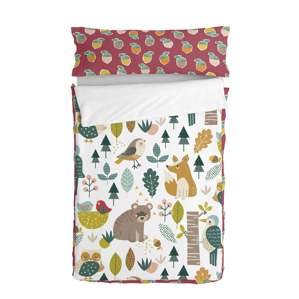 HappyFriday Gesteppte Bettwäsche mit Reißverschluss Moshi Harvestwood Mehrfarbig – Produktansicht 1