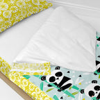 HappyFriday Gesteppte Bettwäsche mit Reißverschluss Moshi Panda Garten Blau – Produktansicht 3