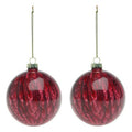 Weihnachtskugeln 113572 Braun Rot 8 cm – Ansicht 1