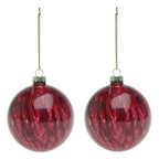 Weihnachtskugeln 113572 Braun Rot 8 cm – Ansicht 1