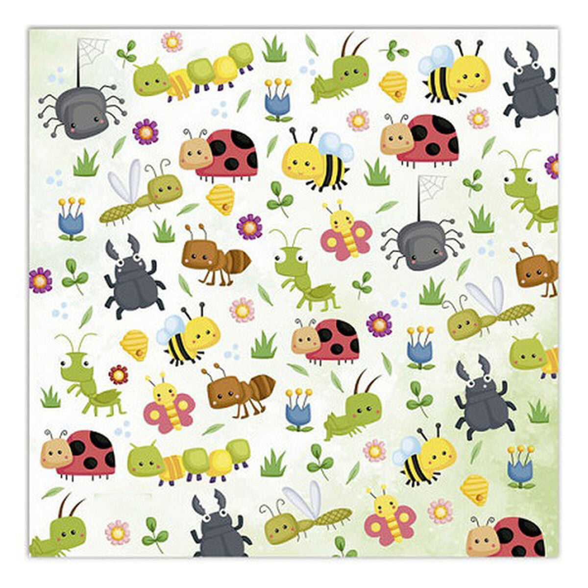 Wiederverwendbare Stoffmaske Kinder-Insects – Produktansicht 2