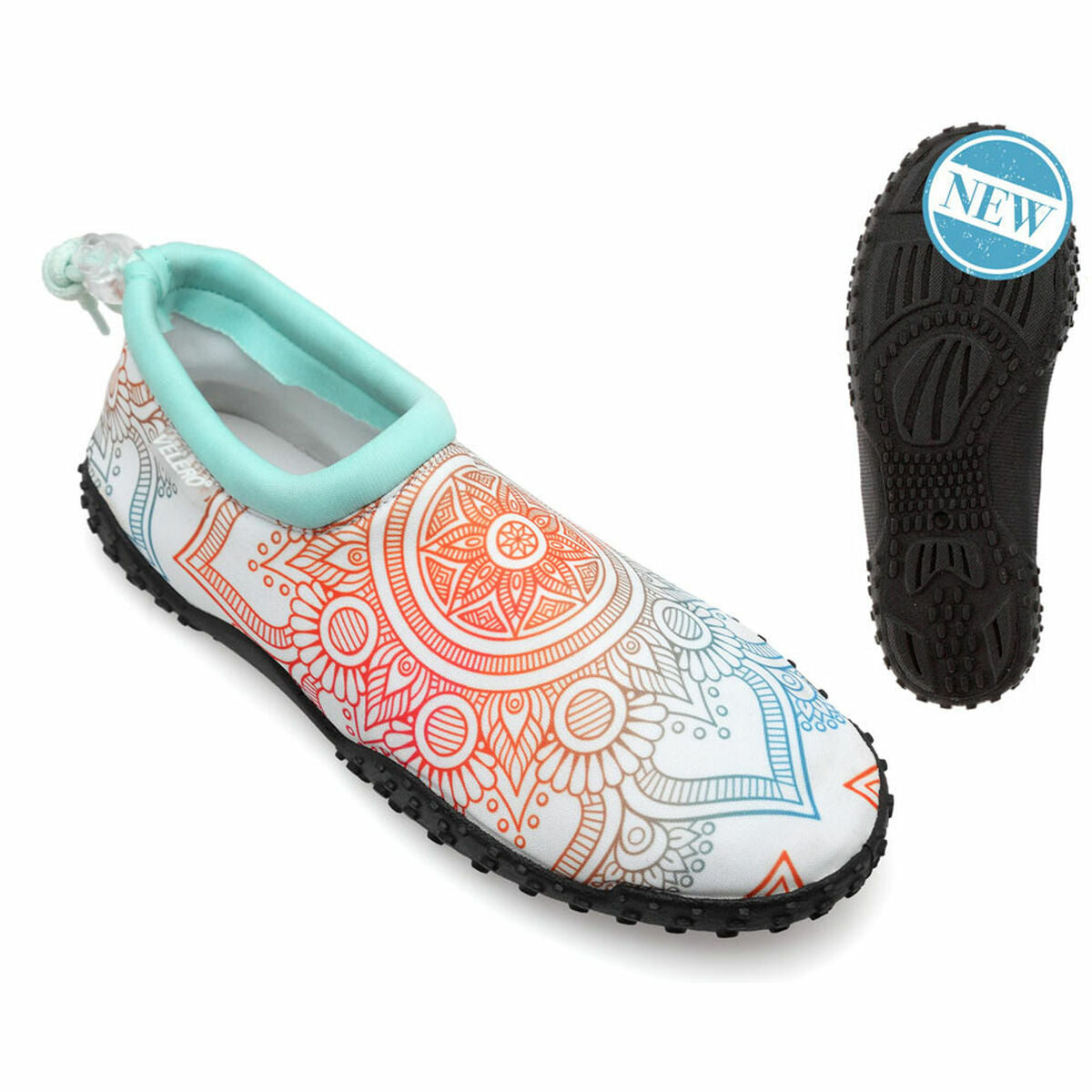 Slippers Weiß Mandala Erwachsene unisex – Produktansicht 4
