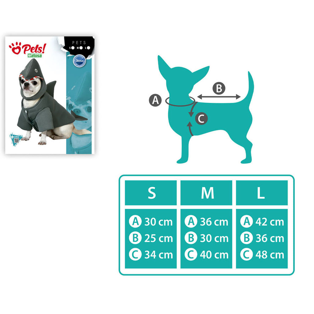 Hund Kostüm Größe M Shark – Produktansicht 2