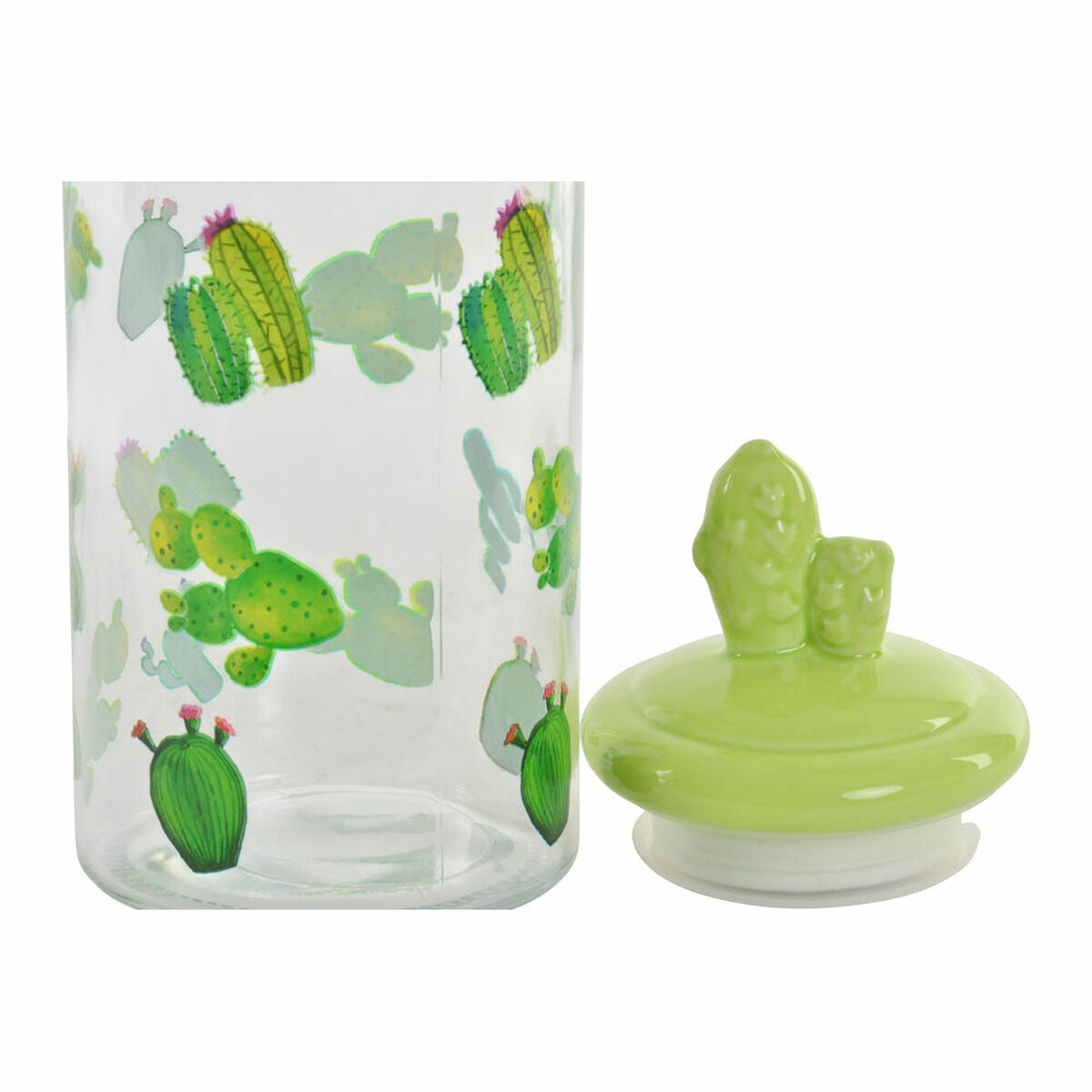 DKD Home Decor Tin Ceramic Crystal Cactus PE Boho (1400 ml) – Ansicht 2