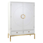 DKD Home Decor Schrank Weiß Gold Metall Poplar – Produktansicht 1
