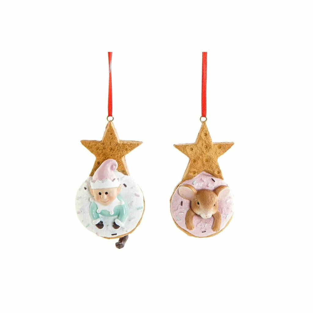 DKD Home Decor Hängedekoration Weihnachten Kunstharz – Mouse