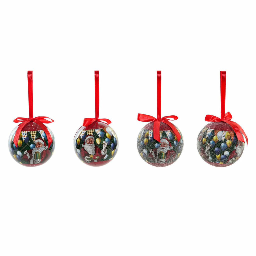 DKD Home Decor Weihnachtskugeln Weihnachtsmann PVC