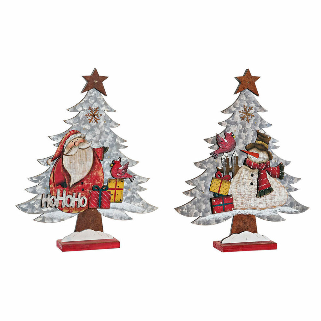 DKD Home Decor Weihnachtskugel Holz – Rot – Ansicht 1