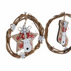 DKD Home Decor Weihnachtskugel Holz – Ansicht 2
