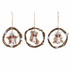 DKD Home Decor Weihnachtskugel Holz