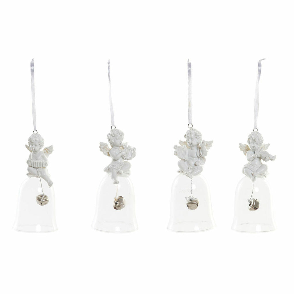 DKD Home Decor Weihnachtskugel Kunstharz Kristall Engel
