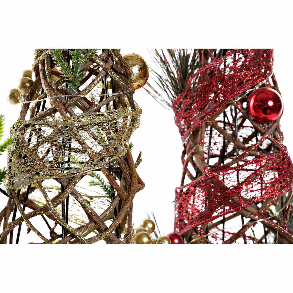 DKD Home Decor Weihnachtsbaum Rot Grün Gold Kunststoff – Ansicht 3
