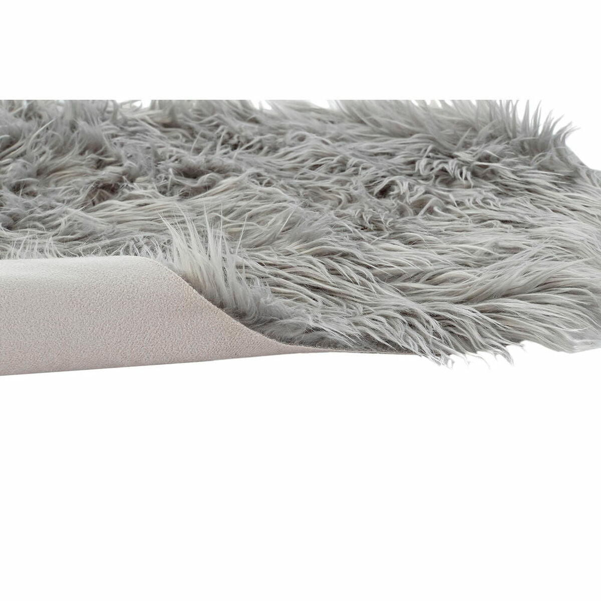 DKD Home Decor Teppich Grau mit Haar – Produktansicht 2