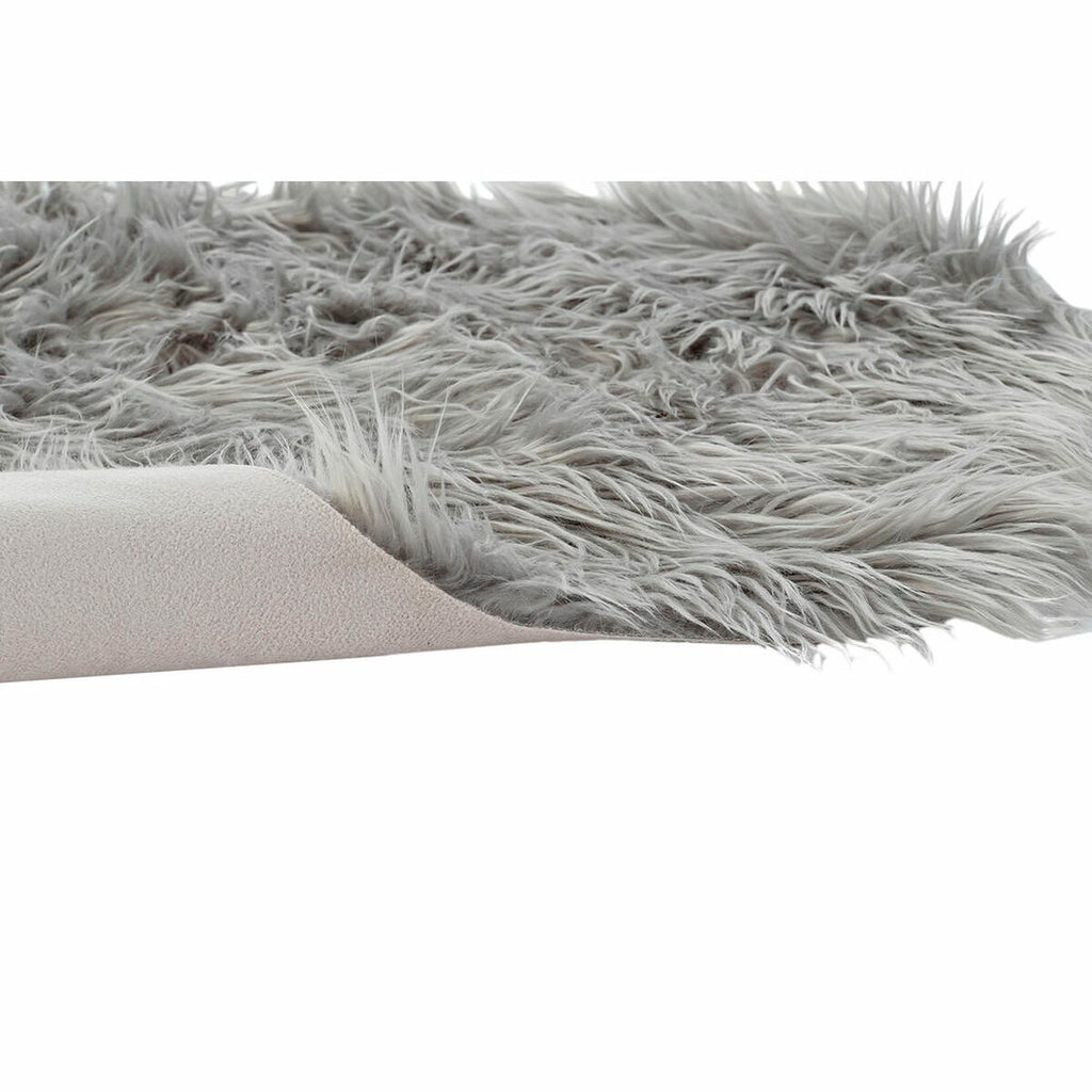 DKD Home Decor Teppich Grau mit Haar – Ansicht 2