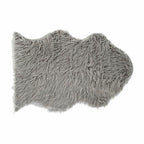 DKD Home Decor Teppich Grau mit Haar – Ansicht 1