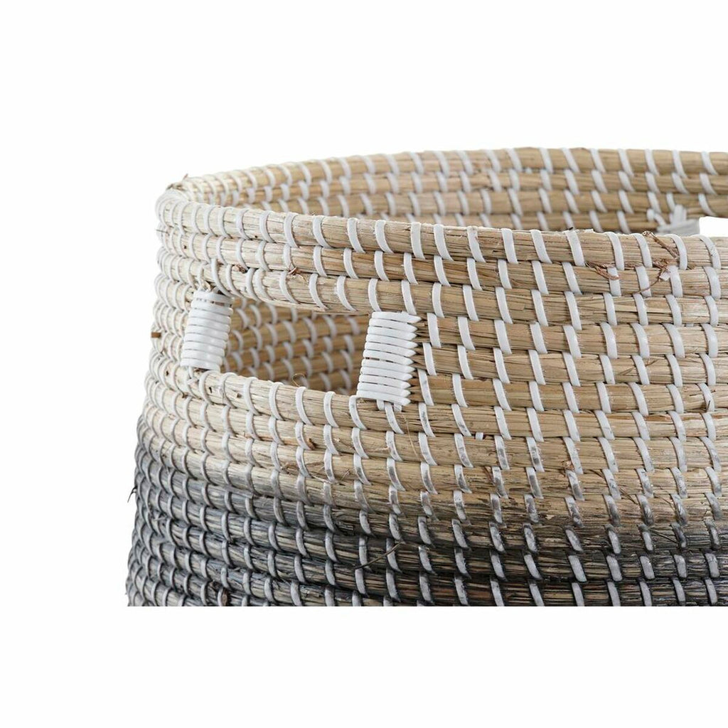 DKD Home Decor Korb-Set Grau Natur Seagrass – Ansicht 2