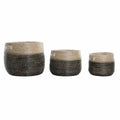 DKD Home Decor Korb-Set Grau Natur Seagrass – Ansicht 1