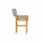 DKD Home Decor Garten Stuhl Grau Natural Pinewood – Produktansicht 2