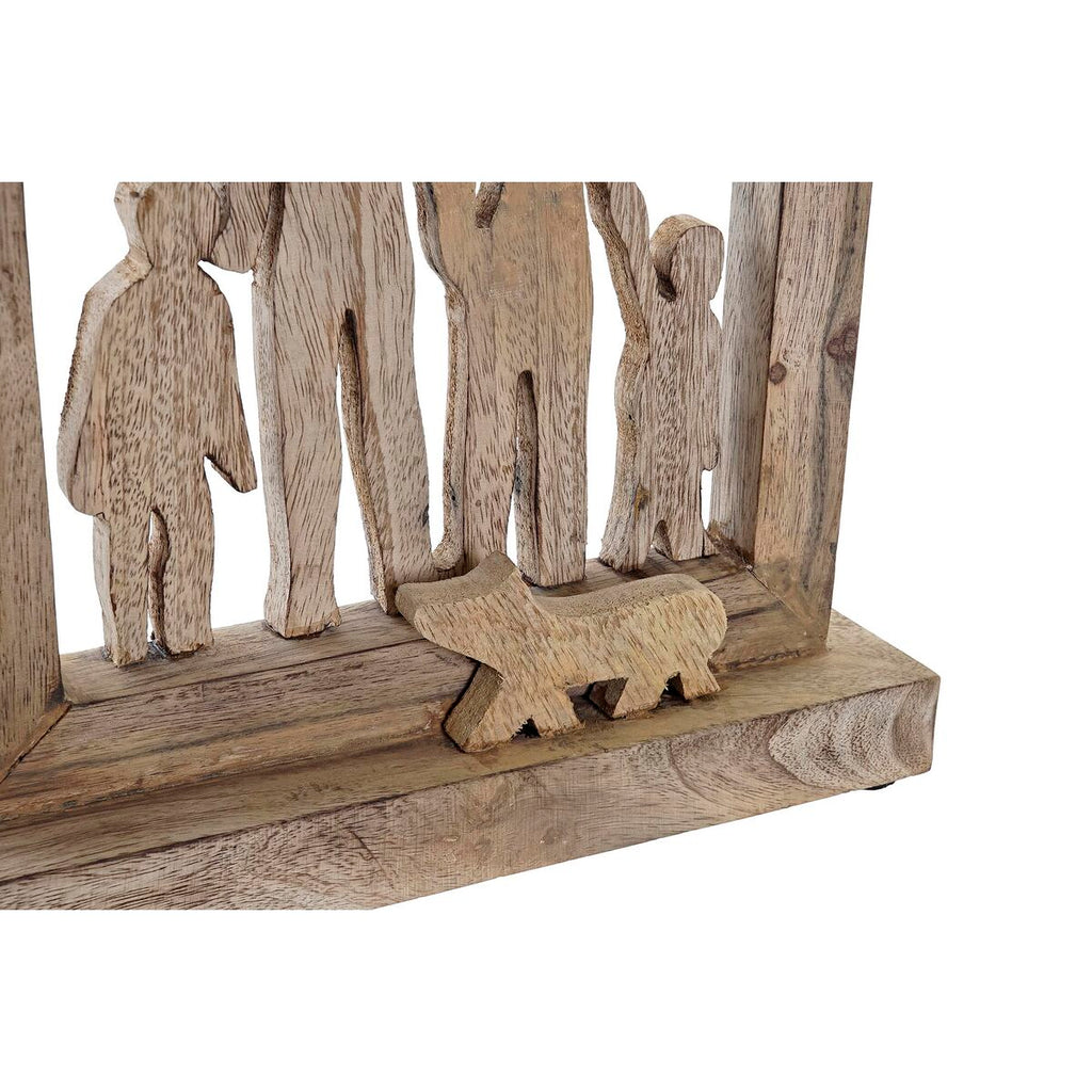 DKD Home Decor Dekofigur Braun Mango Holz Modern Family – Ansicht 3