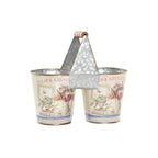 DKD Home Decor Pflanzgefäß Rosa Metall Shabby Chic – Ansicht 1