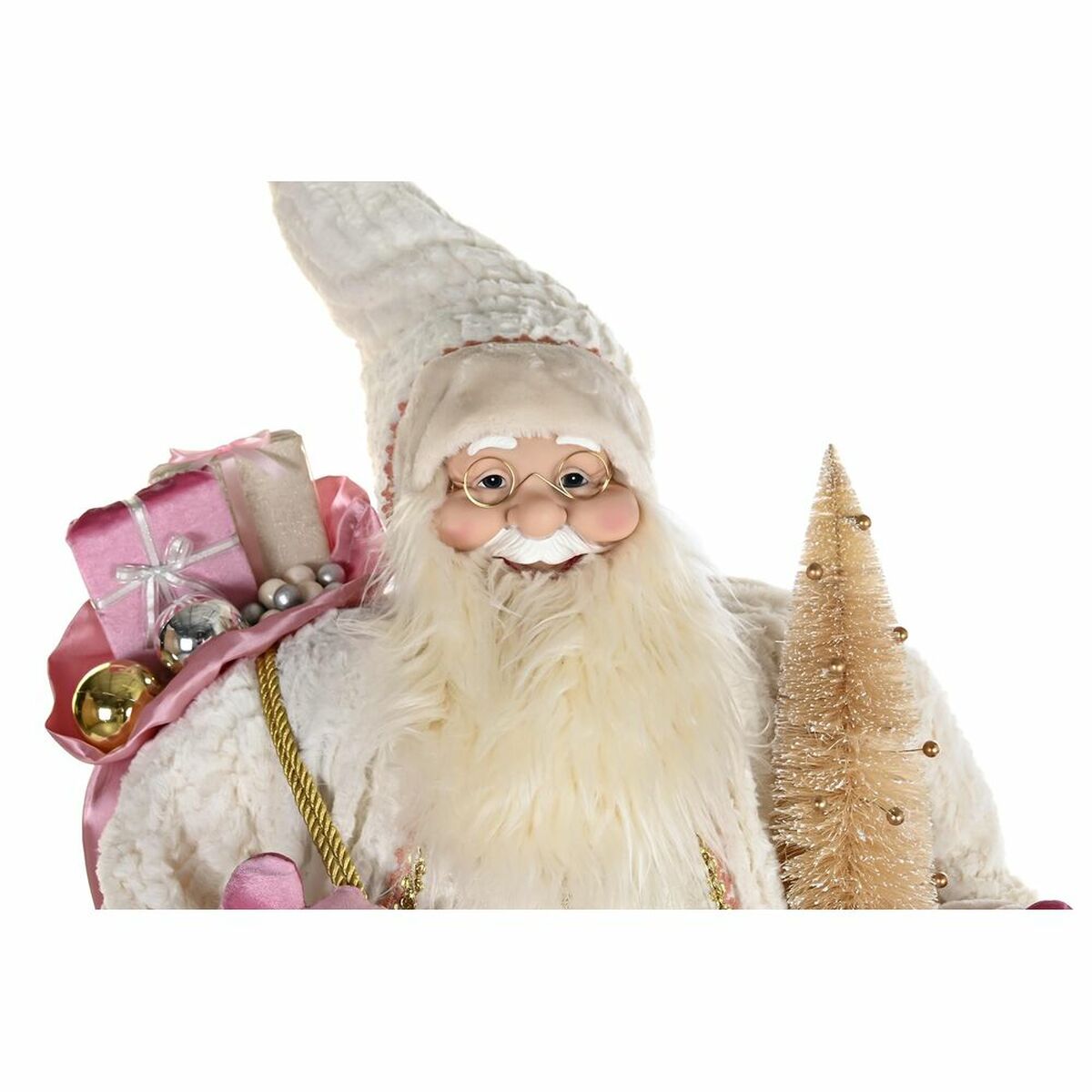DKD Home Decor Weihnachtskugel Grau Rosa – Ansicht 2