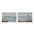 DKD Home Decor Leinwandbild Leinwandbild MDF Holz – Blau – Ansicht 1