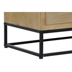 DKD Home Decor Sideboard Schwarz Natural Metall MDF Holz – Produktansicht 3