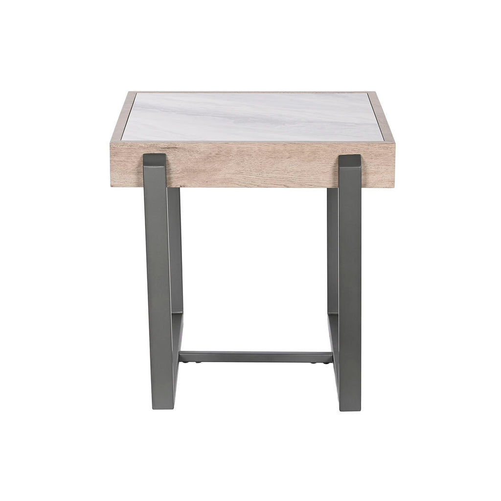 Home ESPRIT Beistelltisch Weiß Grau Natur Metall – Ansicht 4