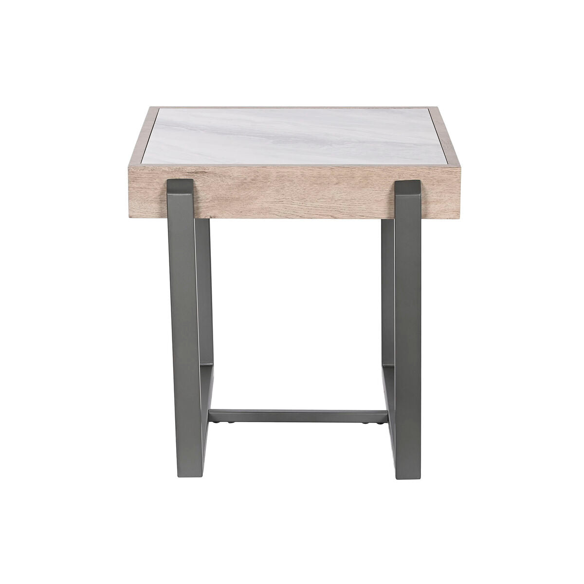 Home ESPRIT Beistelltisch Weiß Grau Natur Metall – Ansicht 4