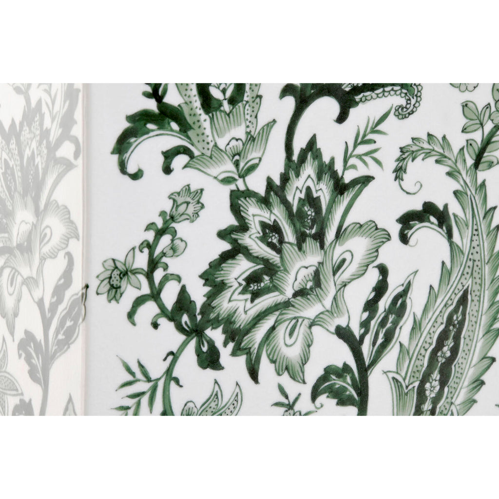 Home ESPRIT Vase Weiß Grün Porzellan Leaf aus a plant – Produktansicht 3