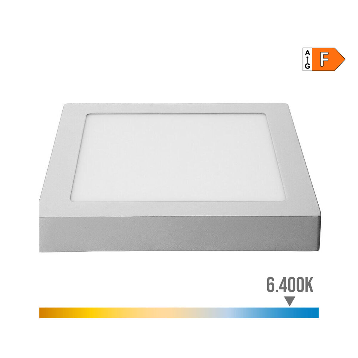 Deckenleuchte EDM 31597 Aluminium Kunststoff 20 W 22,5 x 22,5 x 4 cm (6400 K) – Ansicht 2